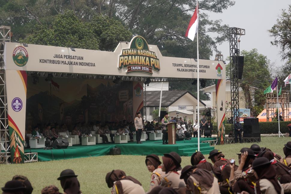 Hadir di Apel Kemah Nasional PUI, Kapolri Listyo Sigit Sebut Pramuka Bermanfaat untuk Generasi Muda